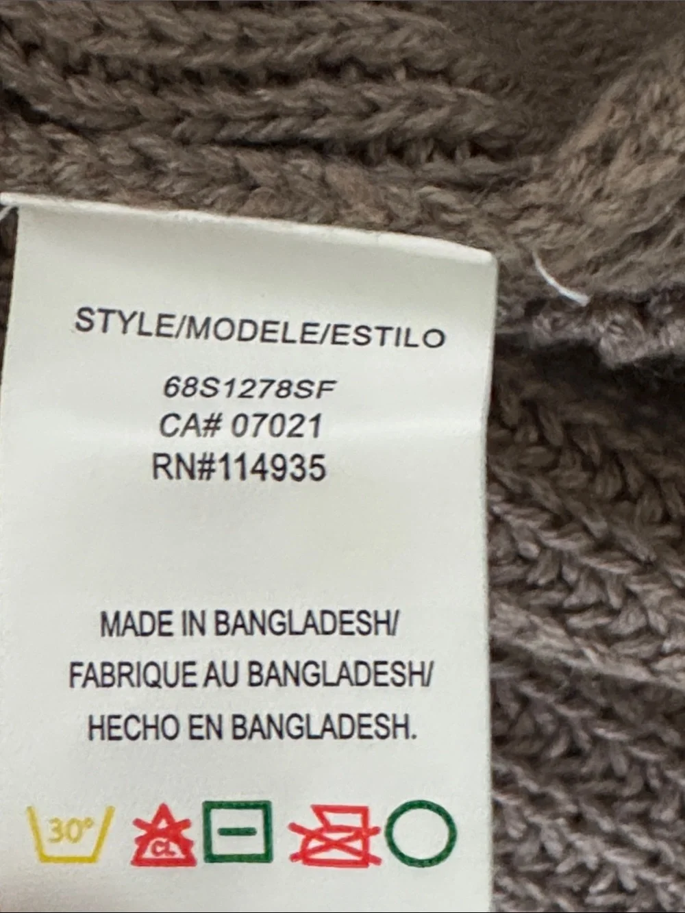RD Style Taupe V-Neck Knit Sweater - Picture 7 of 7